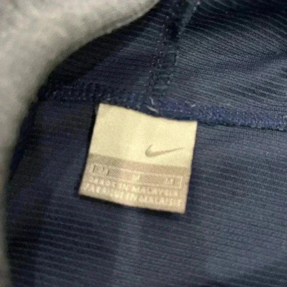 [M]Nike Pull up  Blue/Gray Hoodie - Picture 3 of 11